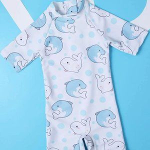 Dolphin Pattern Swimsuit